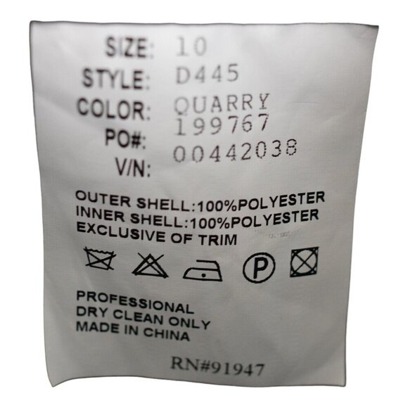 Alfred Sung Gray Strapless Wedding Bridesmaid Cocktail‎ Party Dress Size 10 - Picture 7 of 8